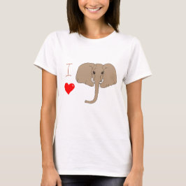 Cuesta me encanta la camiseta del día del elefante
