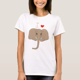 Cuesta me encanta la camiseta del día del elefante