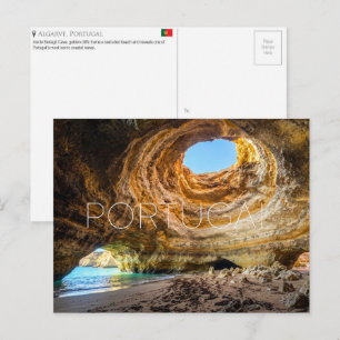 Cueva de Benagil, Algarve, Portugal Tarjeta Postal