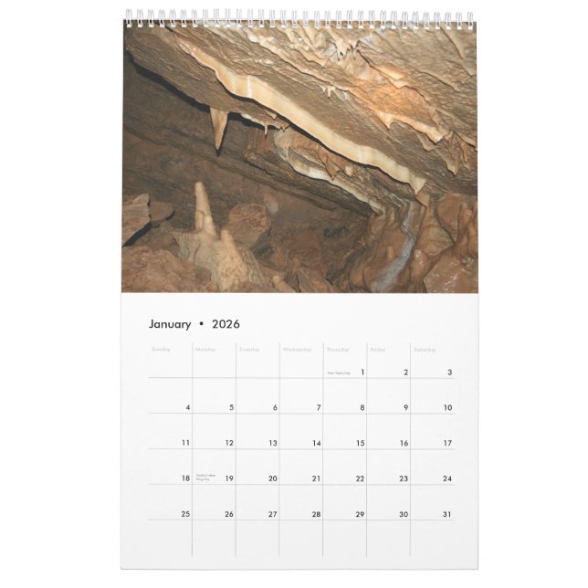 Cueva de Minnetonka calendario de 18 meses (Jan 2026)