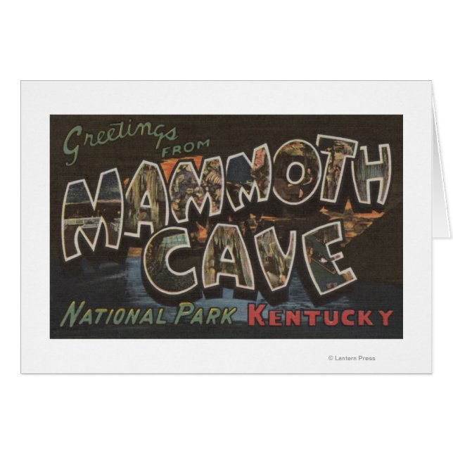 Cueva Mammoth, Kentucky - Escenas de letras grande (Anverso (Horizontal))
