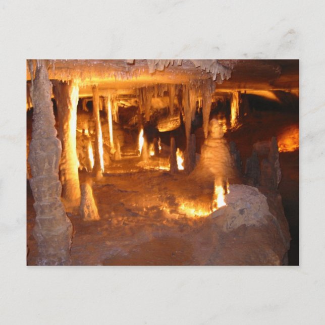 Cueva Marengo, postal Indiana (Anverso)