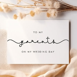 Cuidada a mis padres en mi tarjeta del día de la b