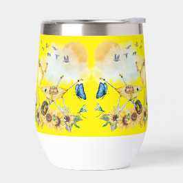 Cuidada acuarela Cottagecore Amarillo en amarillo 