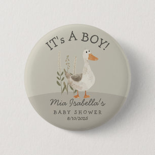 Cuidada acuarela Goose Baby Boy botón de ducha