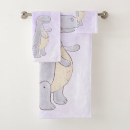 Cuidada acuarela prehistórica de los juguetes de l