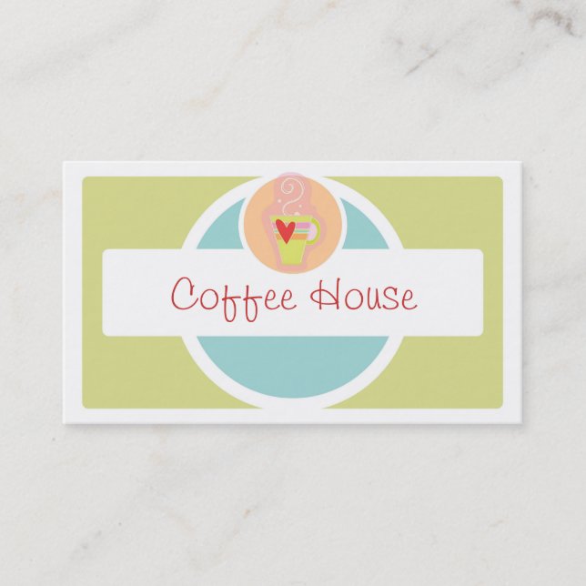 Cuidada barba de café barba tarjetas de negocios p (Anverso)