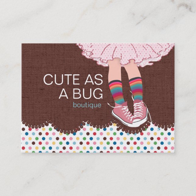Cuidada como tarjetas de visita de Bug Chubby (Anverso)