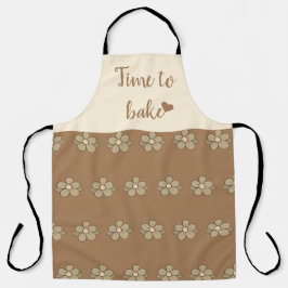 Cuidada delantal elegante y moderno