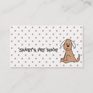 Cuidada Mascota hop Puppy Dog Tarjetas de visita