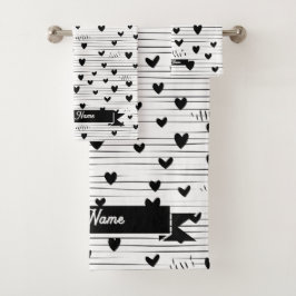 Cuidada Minimalista Abstract Line Love Black