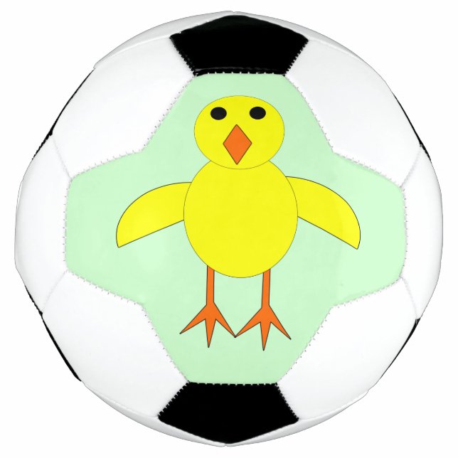 Cuidada pelota de fútbol de pollo de Pascua (Anverso)
