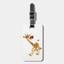Cuidada Personalizado Ambling Giraffe Etiqueta de 