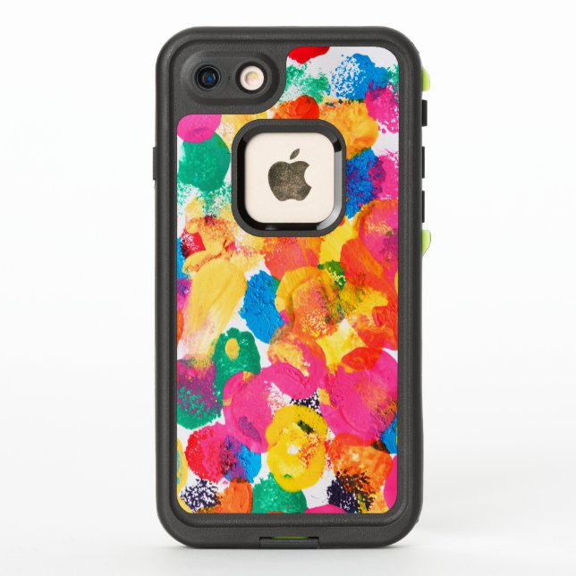 Cuidada pintura abstracta colorida (Reverso)