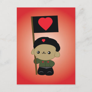 Cuidada Revolución con tarjeta postal