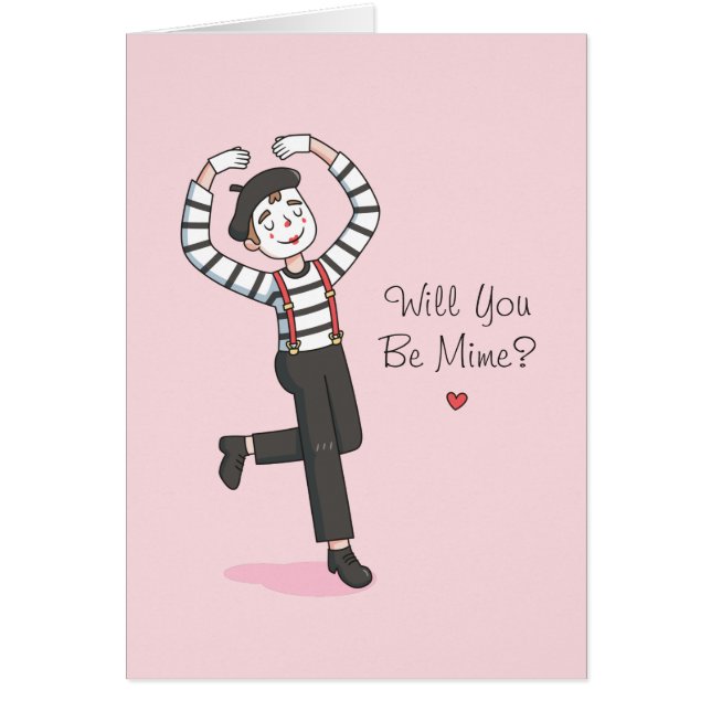 Cuidada Serás Mime, Funny Día de San Valentín (Frente)