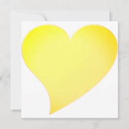 Cuidada tarjeta dorada feliz gran corazón moderno