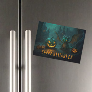 Cuidada tarjeta magnética para calabazas de dragón