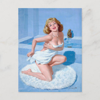 Cuidada tarjeta postal chica de pinza veneciana