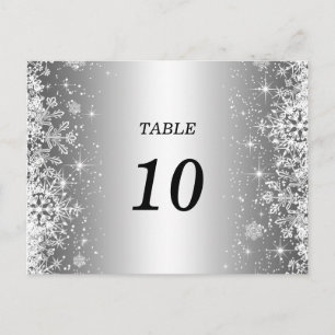 Cuidada tarjeta postal número de mesa de boda de i