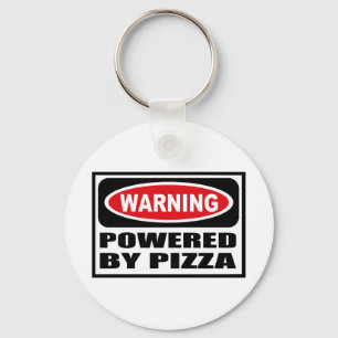 Cuidado ACCIONADO POR el llavero de la PIZZA