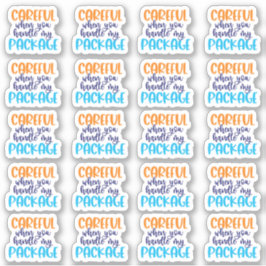 Cuidado al manejar mi paquete - Pegatina de vinilo