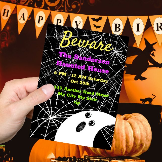 Cuidado Black Spider Weds Fantasma Halloween Party (Subido por el creador)