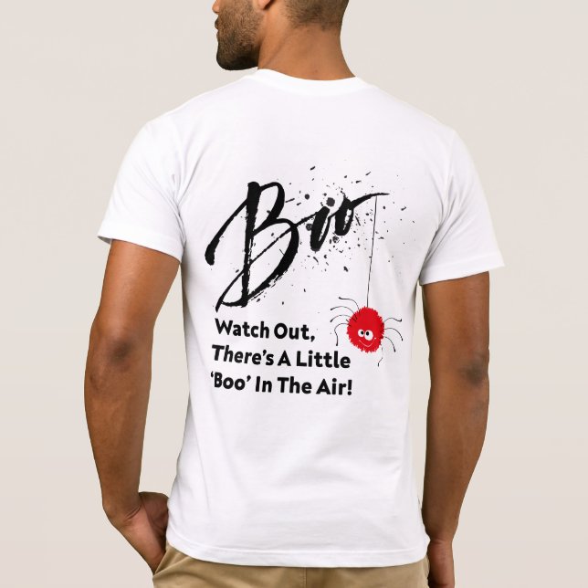 "¡Cuidado! Boo en la camiseta de Air Halloween" (Reverso)