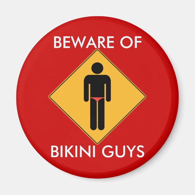 Cuidado con el imán de los chicos de bikini (Frente)