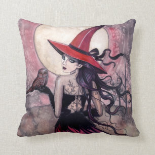 Cuidado con la almohada de lanzamiento de la bruja