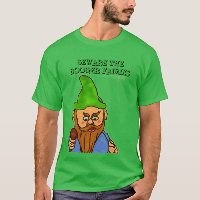 Cuidado con la camiseta de Booger Fairies (Anverso)