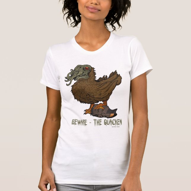 Cuidado con la camiseta de Jersey de Quacken Ladie (Anverso)