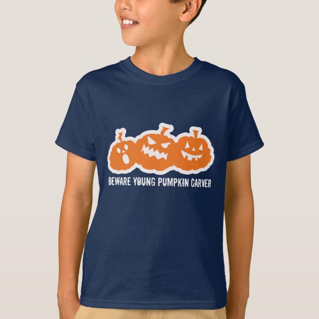 Cuidado con la camiseta de la calabaza joven (Anverso)