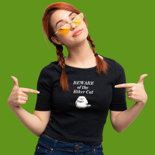 Cuidado con la camiseta de la motocicleta Biker Ca