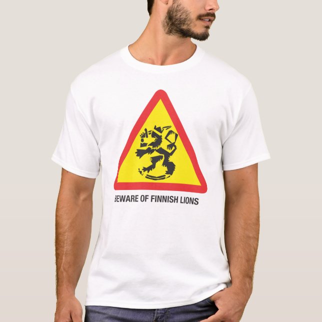 Cuidado con la camiseta de Leones Finlandeses (Anverso)