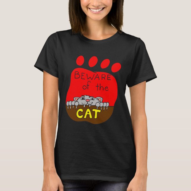 Cuidado con la camiseta del gato, la graciosa cami (Anverso)