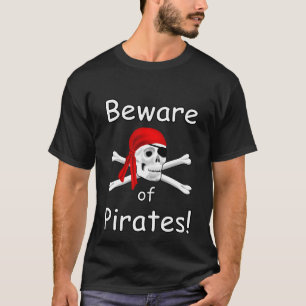 Cuidado con la camiseta negra de Pirates Mens