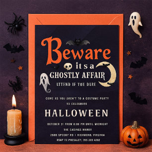 Cuidado con la invitación a la fiesta de Halloween