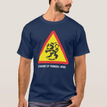 Cuidado con las camisetas oscuras de leones finlan