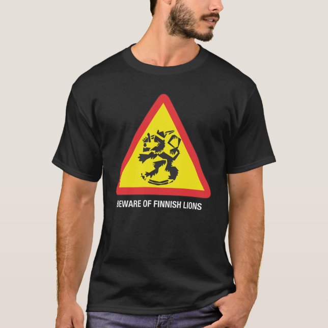 Cuidado con las camisetas oscuras de los leones fi (Anverso)