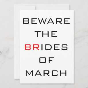 Cuidado con las Novias de Marzo Divertida Boda