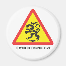 Cuidado con los Leones Imán