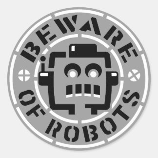Cuidado Con Los Pegatinas De Robots