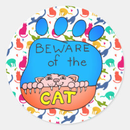 Cuidado con los Pegatinas gatos