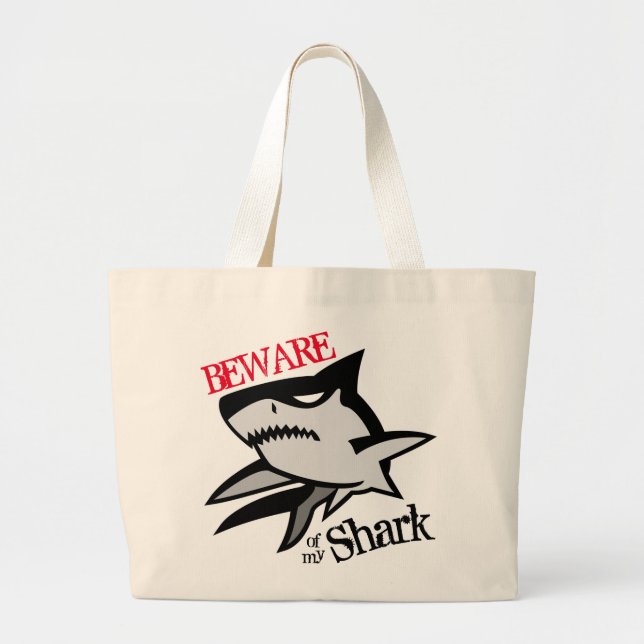 Cuidado con mi Bolsa de Tiburón (Frente)