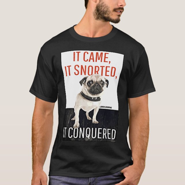 ¡Cuidado con Pug! Camiseta clásica 820 (Anverso)