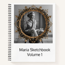 Cuidado cuaderno de sketchbook personalizado para