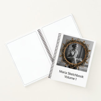 Cuidado cuaderno de sketchbook personalizado para
