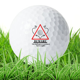 Cuidado Esta Bola No Va Recta Bolas de Golf