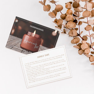 Cuidado Neutral de Velas con Tarjeta de Instrucció